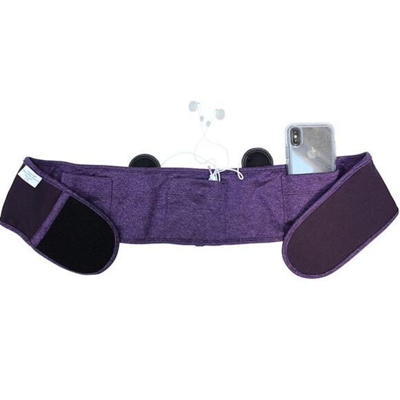 Baby Belly Tunes Pregnancy Support Music Wrap Belt Purple w/ iPhone Adapter S/M - Picture 2 of 8